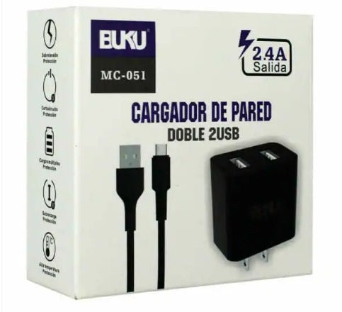 Combo cargador tipoc BK-MC-051TPC