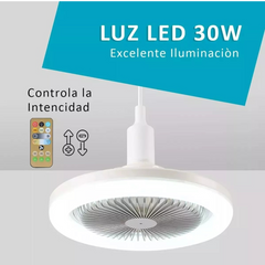 CDMX-VENTILADOR DE TECHO CON LUZ LED Y CONTROL REMOTO