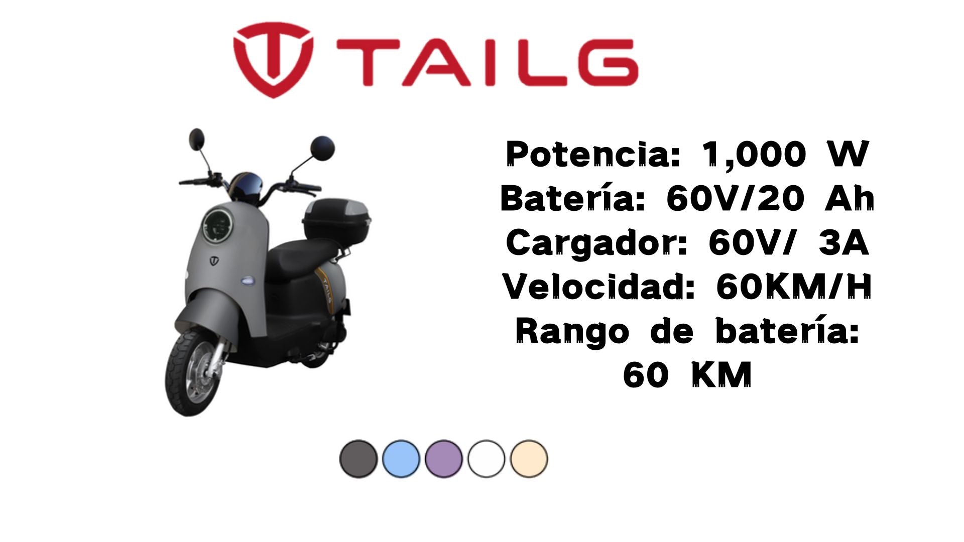 Moto electrica TAILG-SUERTE