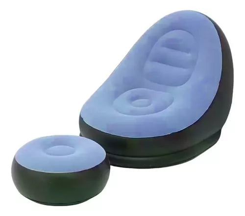 CDMX - Sillón Inflable con Reposa Pies 4 COLORES