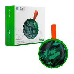 Bocina mini nebro redonda, inalámbrica con protección para exteriores - WG-132