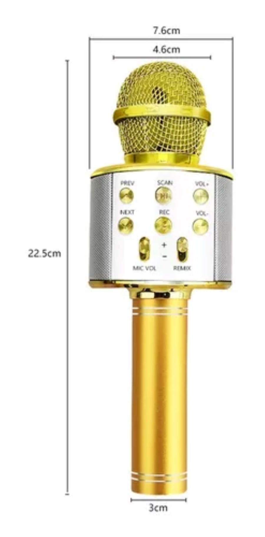 CDMX-Micrófono bluetooth WS858: