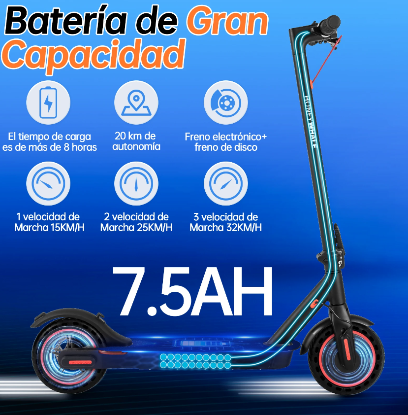 Scooter Eléctrico Honey Whale T4 B