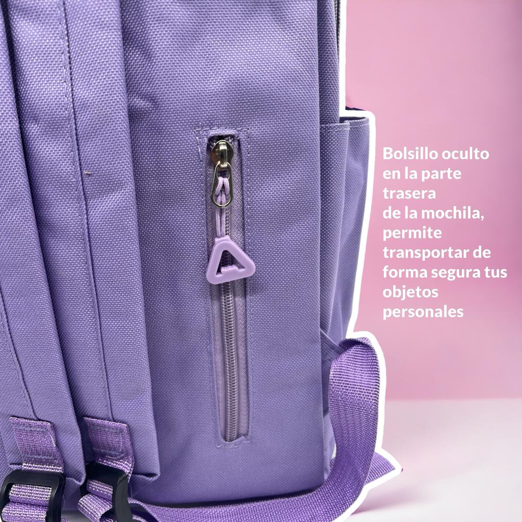 CDMX - Kit Escolar de 5 piezas / MOCHILA, BOLSAS Y LAPICERA