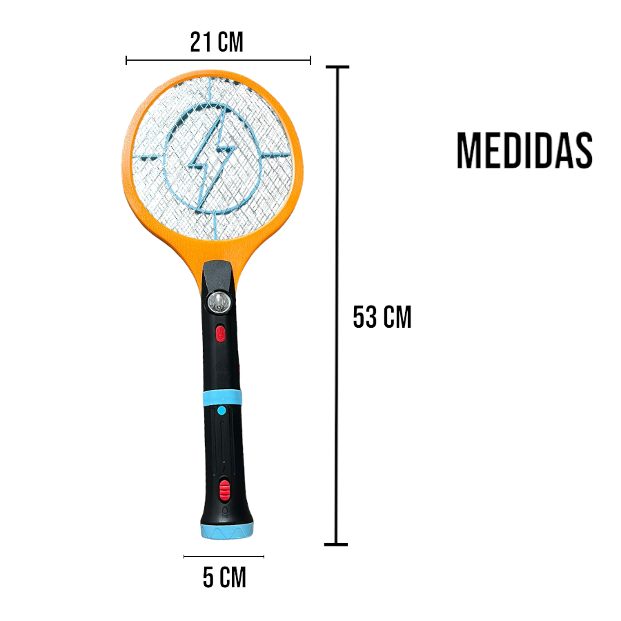 CDMX-RAQUETA ELECTRICA RECARGABLE MATA MOSQUITOS