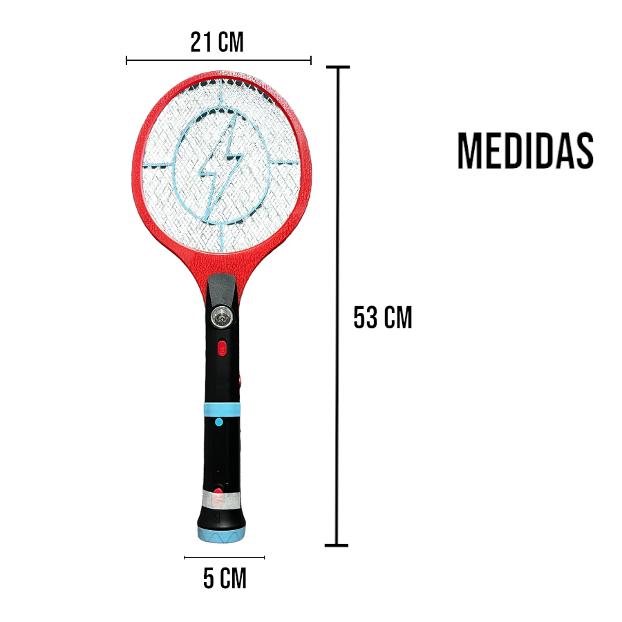 CDMX-RAQUETA ELECTRICA RECARGABLE MATA MOSQUITOS