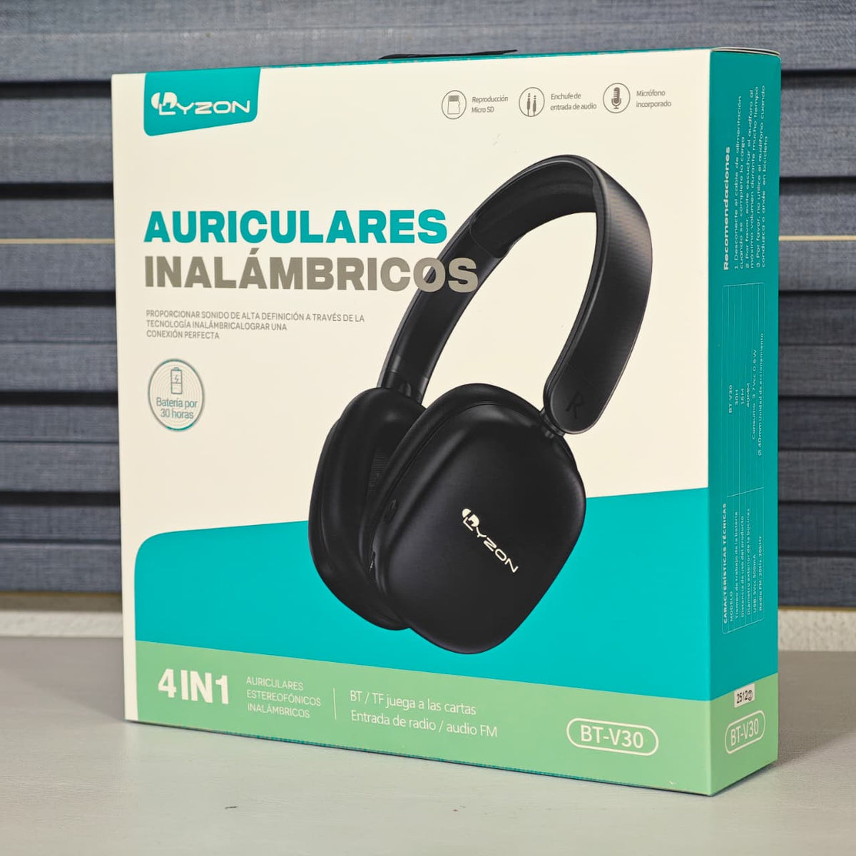 AUDIFONO DE DIADEMA LYZON BT-V30