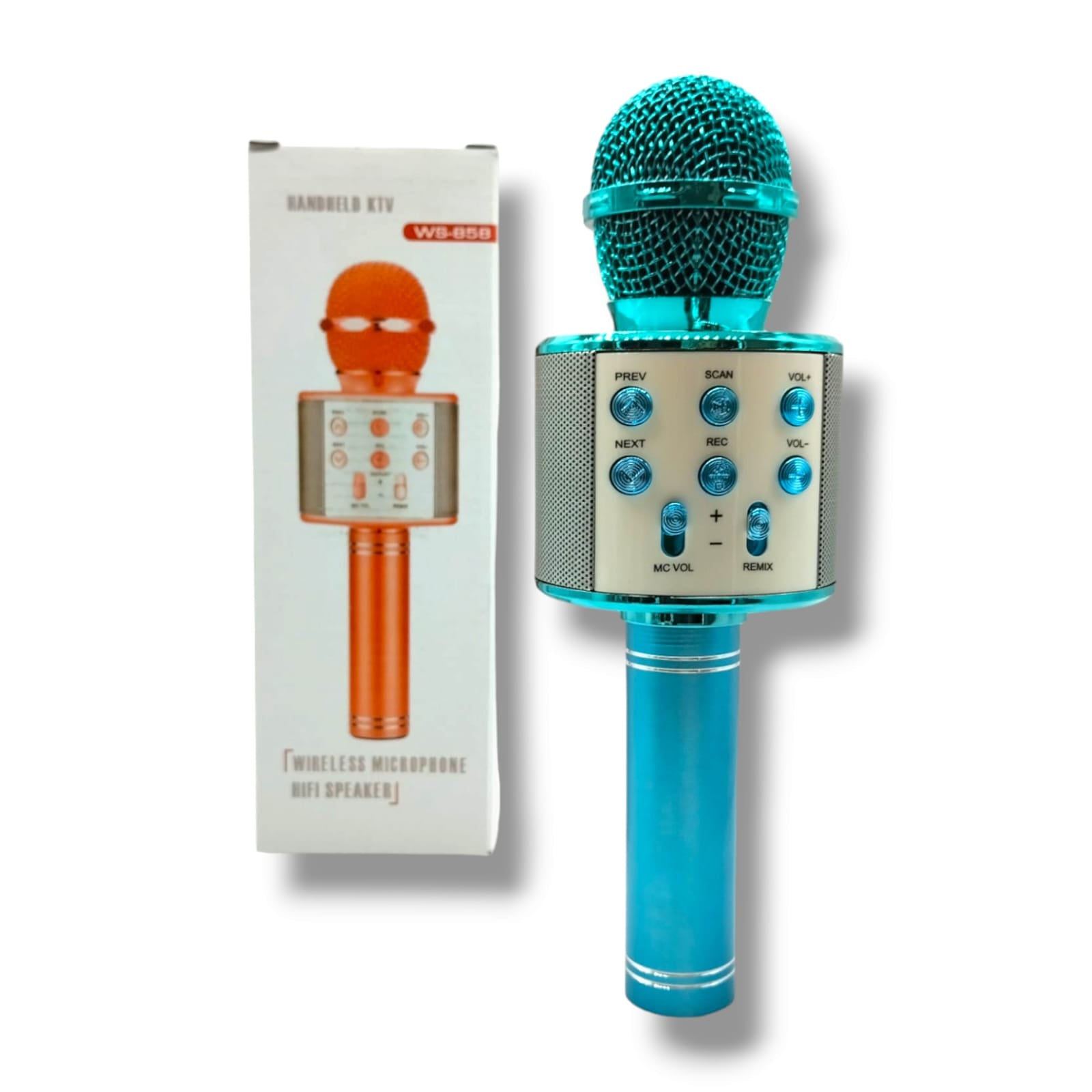 Microfono multifuncional con bocina WS-858MICROFONO MIC-01