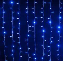 Luces Navideñas Cascada Luz Azul 100 Focos YASUHISA DP-1070