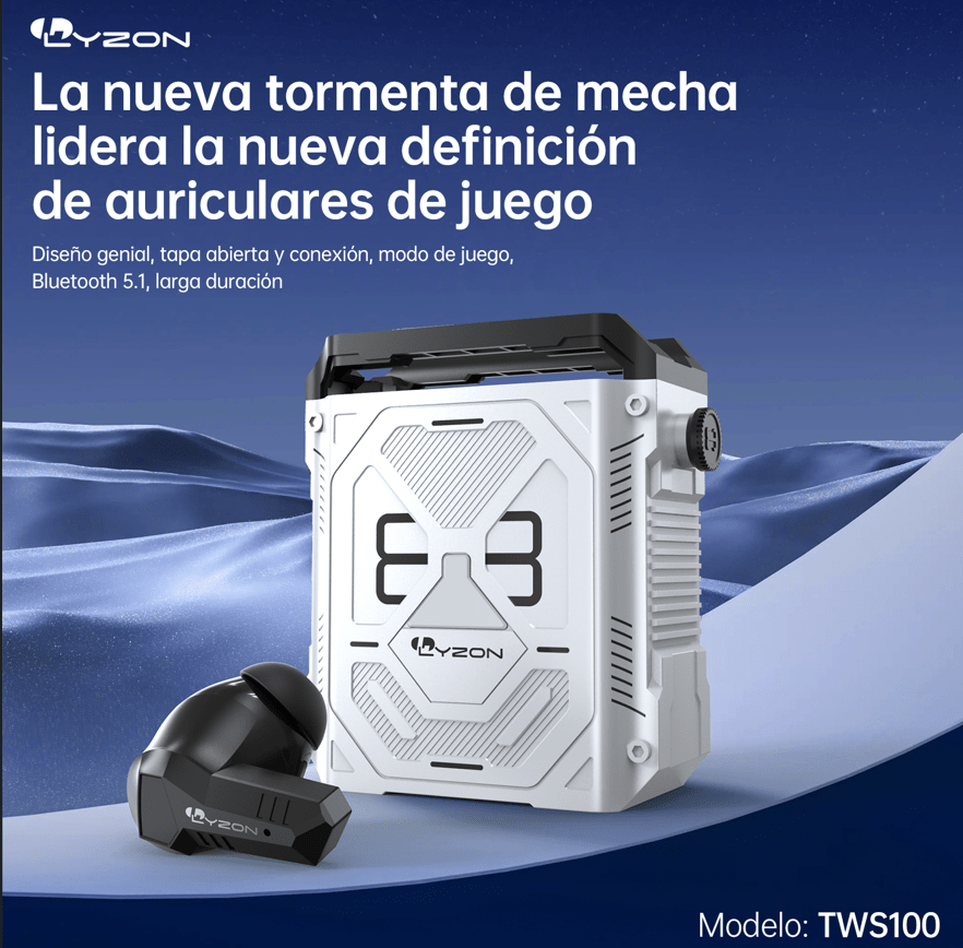 Audífonos Gamer Bluetooth TWS100 - Mishop Mexico