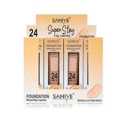 (12 pzas) Maquillaje Líquido R6025 SANIYE