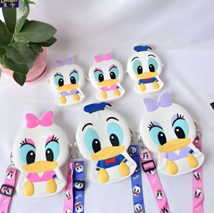 Bolsita de silicona diseño de pato donald & Daisy duck - KM-G04