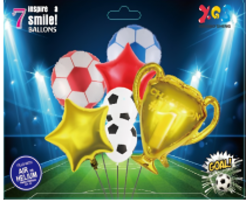 Buquet de globos diseño de futball - 1626-25