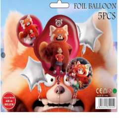 Set de globos de aluminio estilo Turning red - 809-75-121