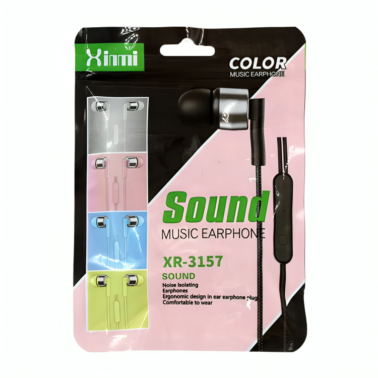 Audífonos alámbricos multifuncional manos libres con entrada auxiliar 3.5mm