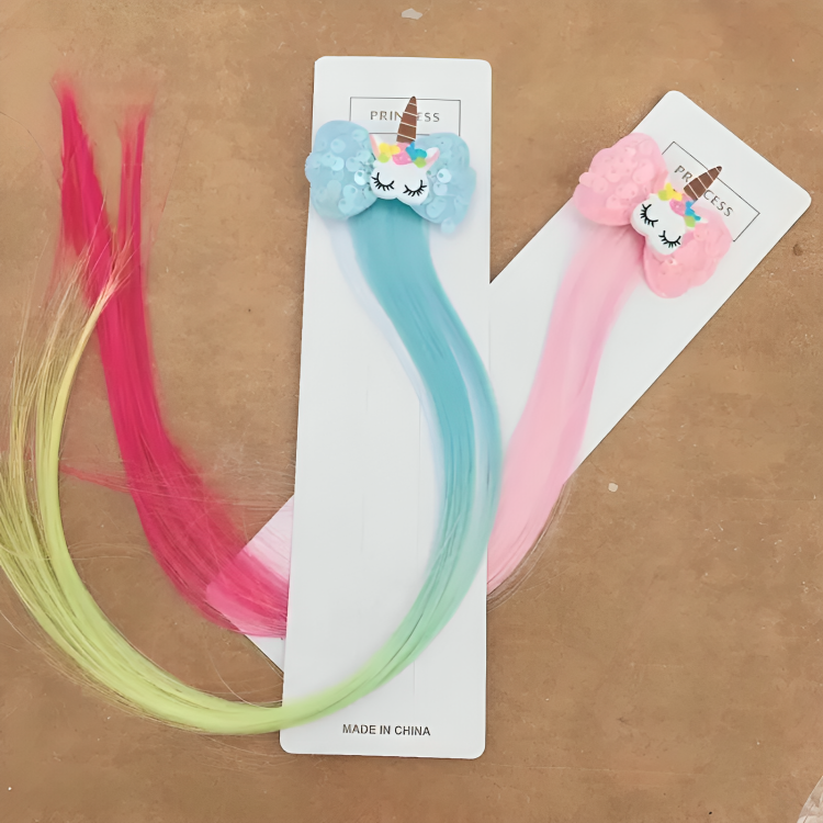 Peluca de unicornio con broche 120-4 TJTL