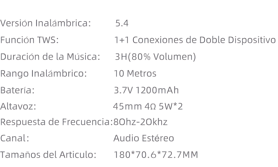 BOCINA BLUETOOTH SH20 G-TIDE
