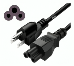 Cable de corriente trifásico para laptop de 1.2 metros / 2.5a 250v WI.26