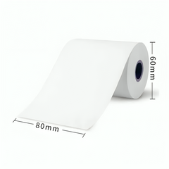 Rollo de papel térmico para impresora o miniprinter 80x60mm PT.10