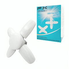 Foco plegable tipo ventilador con 4 aspas