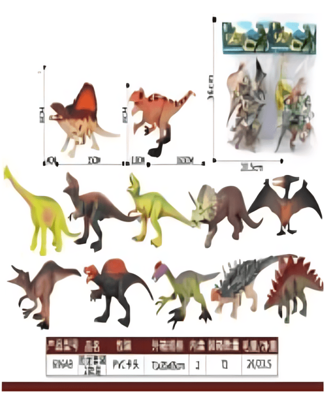 Juguete grupo de animal dinosaurios - SZX-606-AB